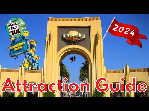 Universal Studios Florida ATTRACTION GUIDE - 2024 - NEW Minion Land - Universal Orlando Resort