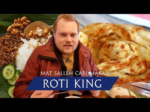 Malaysian "Roti Canai" in London at Roti King Restaurant, Euston