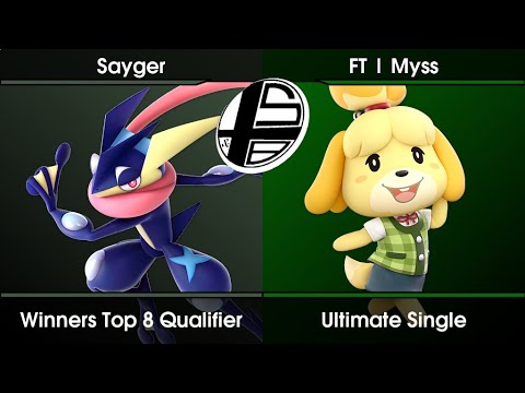 S&Bagar #10 Winners Top 8 Qualifier - Sayger (Greninja) Vs. Myss (Isabelle) SSBU Ultimate Tournament