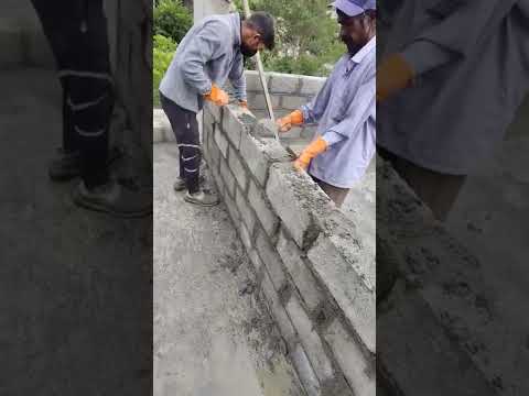 6 inches hollow blocks construction #bangalorehomes #builder #construction #qualitywalls#realestate