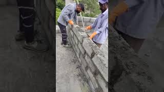 6 inches hollow blocks construction #bangalorehomes #builder #construction #qualitywalls#realestate