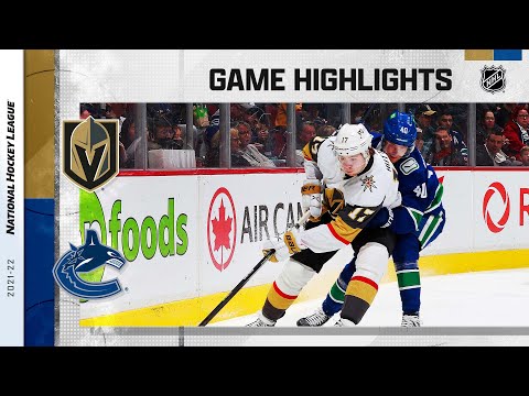 Golden Knights @ Canucks 4/12 l NHL Highlights 2022
