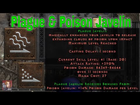 D2R Skills & Abilities - Poison Javelin & Plague Javelin (Amazon Javelin & Spear Tree)