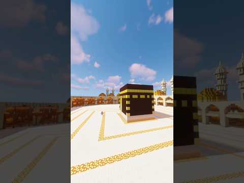 Unbelievable Minecraft Kaaba Build! 😮 #shorts