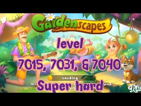 Permainan Gardenscapes Super hard level 7015, 7031, & 7040 ❤️ Gameplay Well Done
