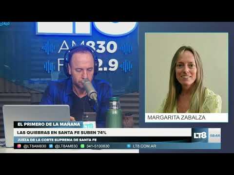 Margarita Zabalza, jueza de la Corte Suprema de Sta Fe. Las quiebras en Santa Fe suben 74%