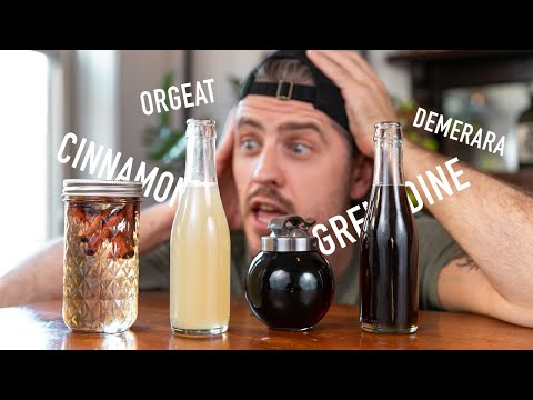 4 EASY to Make Cocktail Syrups | grenadine & orgeat!