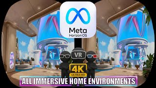 META QUEST HORIZON OS V81 [All Immersive Home Environments] YouTube 3D