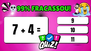 🔥 Esse Quiz da SOMA Parece FÁCIL… Mas Ninguém Aguentou