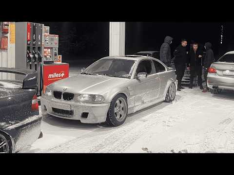 BMW E46 ILLEGAL WINTER DRIFTING / CRASHES!!!