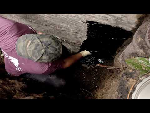 Part of a video titled Fixing Foundation Cracks From The Outside: How It's Done - YouTube
