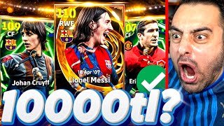 TARİHTE İLK 110 MESSİ GELDİ 😱 KAÇ TL DE ÇIKTI ! BATTIK ! EFOOTBALL 202