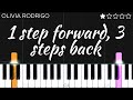 Olivia Rodrigo 1 Step Forward 3 Steps Back EASY Piano Tutorial