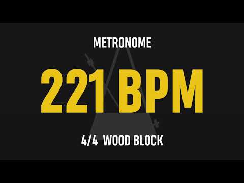 221 BPM 4/4 - Best Metronome (Sound : Wood block)