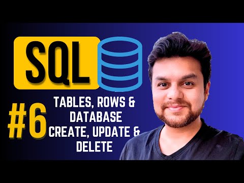Sql Tutorial Part 6 Create Delete Update Table Row Database