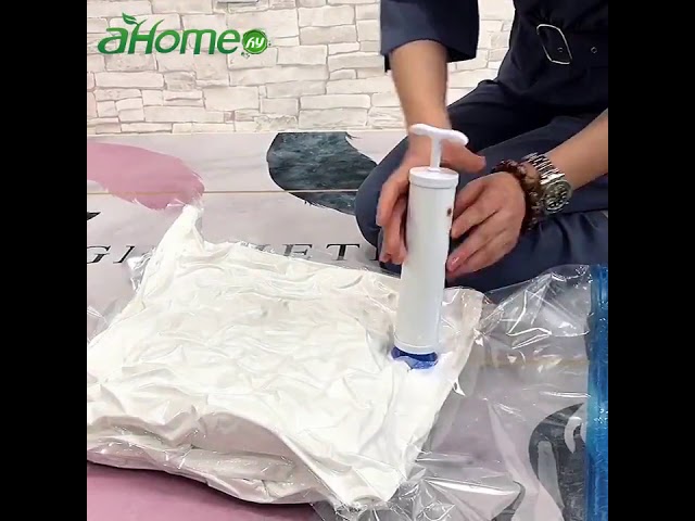 Vídeo relacionado con HIVTE Bolsas de Almacenamiento al vacío, 4 Unidades - Jumbo 130 cm x 100 cm con Bomba Manual para Ropa y Bedding