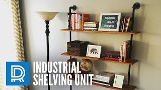 Build a DIY Industrial Pipe Shelving Unit