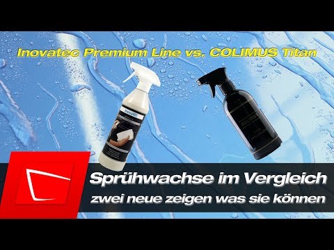 Inovatec Premium Line Spray Wax vs. COLIMUS Titan Spray Wax Comparison