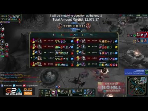 C9 Jensen Twisted Fate Pentakill on Gosu's Stream - League of Legends