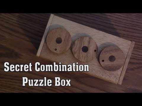 Secret Combination Puzzle Box | 3 Gear Puzzle Box