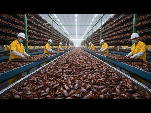 Inside the Cockroach Factory–Million-Dollar Products Are Made from Cockroach (Full Process)