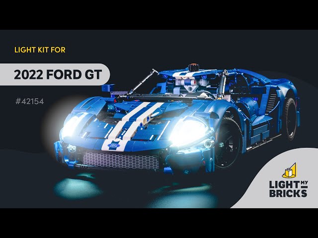 Video teaser for LIGHT MY BRICKS - 2022 Ford GT 42154 Light Kit Video Demonstration