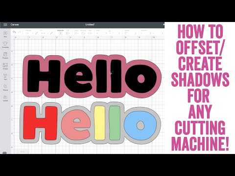How To Create a SHADOW LAYER for ANY Cutting Machine
