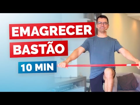 EMAGRECER RÁPIDO COM BASTÃO | Aula de ginástica para emagrecer usando um cabo de vassoura | Nível 3