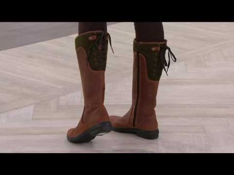 Clarks Artisan Leather Waterproof Tall Boots - - Tavoy Cedar on QVC