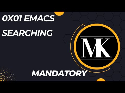 Project  0x01  Emacs   searching