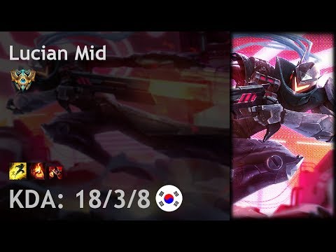 Lucian Mid vs Corki - KR Challenger Patch 7.17