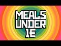 TOP 5 Very Low Budget Recipes Meals Under 1 Euro