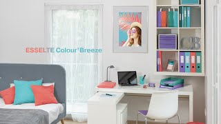4kroužkový pořadač Esselte Colour´Breeze, A4, 25 mm - ledově zelená