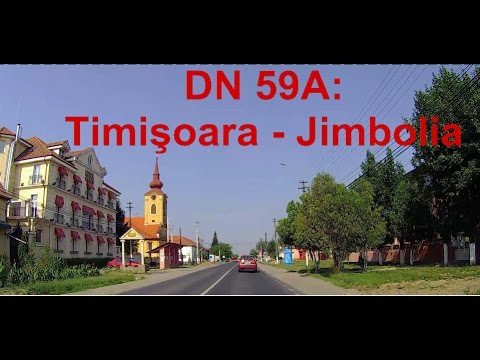 DN 59A: Timişoara - Jimbolia. (Timelapse 2x - Real sound).