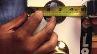 How to Measure Door Hardware Backset
