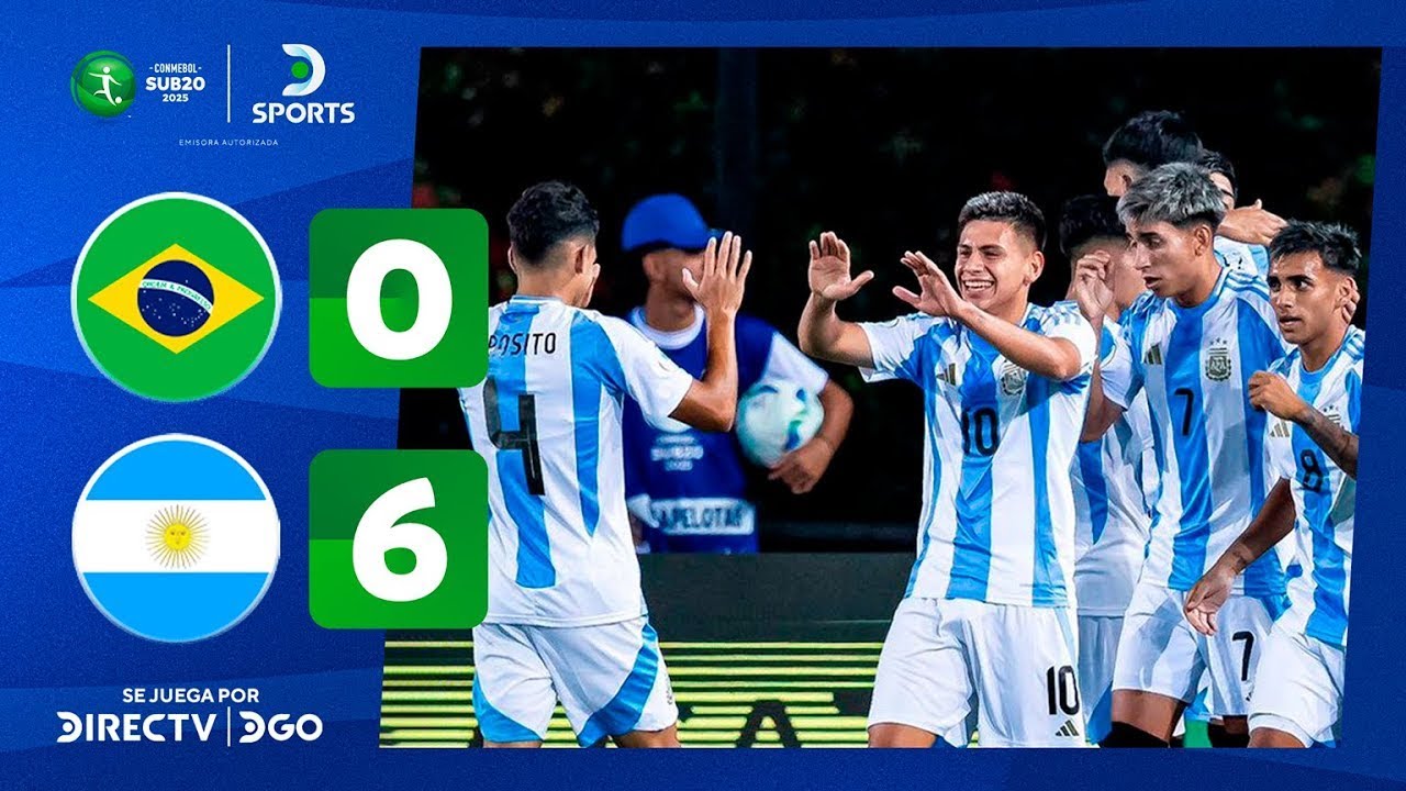 ¡¡HISTÓRICA GOLEADA de #ARGENTINA ante #BRASIL!! | Brasil 0–6 Argentina | Resumen