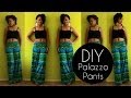 DIY PALAZZO PANTS IN 20MIN NO SEWING PATTERN DIY CLOTHES LIFE HACKS