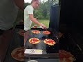 Pizza logs on the Blackstone #blackstone #blackstonegriddle #blackstonerecipes