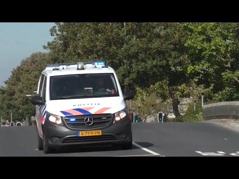 P1 politie hondengeleider Vito met spoed naar een melding in Almere!