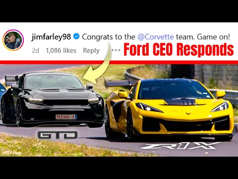 Corvette ZR1X Beats Ford Mustang GTD at Nürburgring—Ford CEO Responds