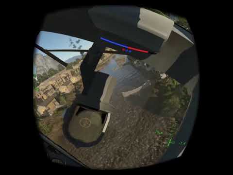 War Thunder UH-1C Sim Battles. VR Cockpit View
