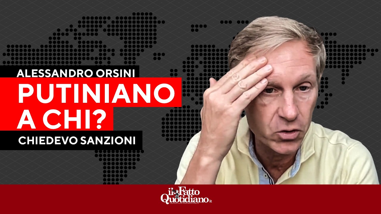 Orsini: "L’etichetta di putiniano serve a inquinare la democrazia"
