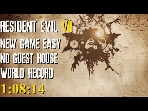 Resident Evil 7: Biohazard WORLD RECORD Speedrun - New Game NGH Easy