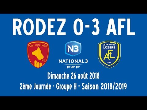 N3, RODEZ AVEYRON FOOTBALL 0-3 AVENIR FOOT LOZÈRE (26/08/2018)