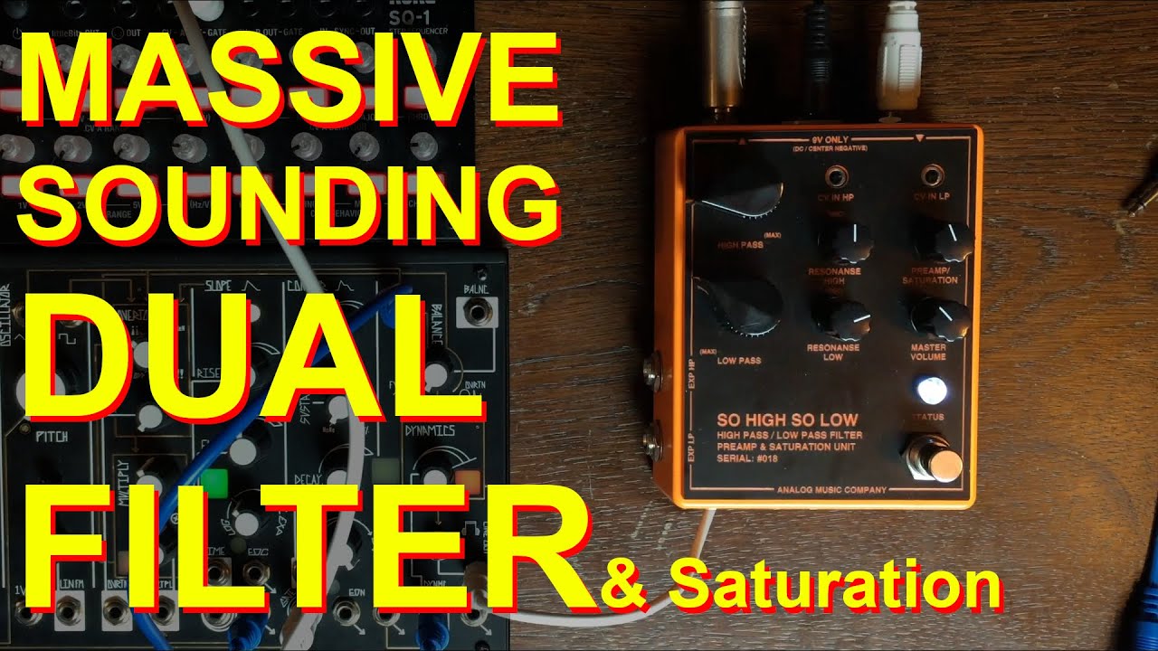 SO HIGH SO LOW: Dual Resonant High Pass / Low Pass Filter & Preamp Inspired by MS-20 thumbnail