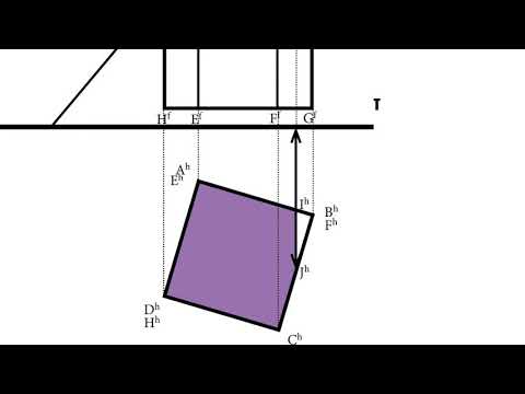 Dessin scientifique le prisme à base carré