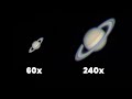 Saturn Through My Telescope Zoom
