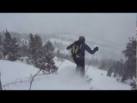 Arcalis Tree Skiing 6 Feb 2012