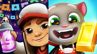 Subway Surfers Mexico 2025 VS Talking Tom Gold Run Halloween 2025