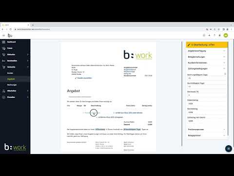 bluesolution-work: Angebot erstellen